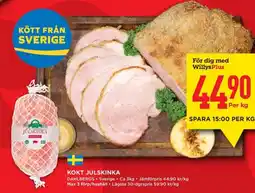 Willys Kokt julskinka erbjuda