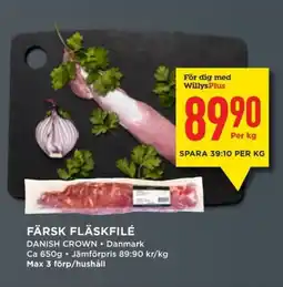 Willys Färsk fläskfilé erbjuda