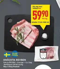 Willys Knäckta revben erbjuda