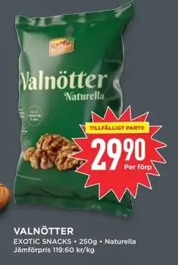 Willys EXOTIC SNACKS Valnötter erbjuda