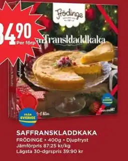 Willys FRÖDINGE Saffranskladdkaka erbjuda