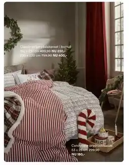 Hemtex Classic stripe påslakanset i bomull erbjuda