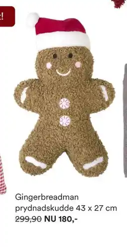 Hemtex Gingerbreadman prydnadskudde 43 x 27 cm, SEK 180 erbjuda