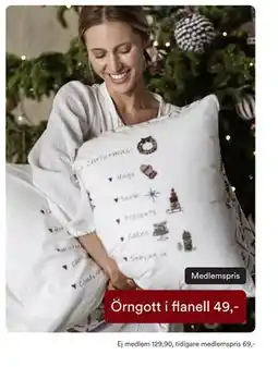 Hemtex Örngott i flanell, SEK 129.9, Medlemspris erbjuda