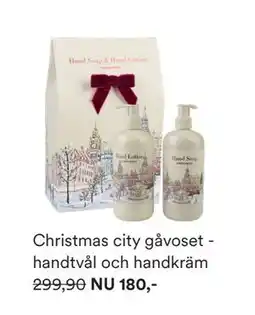 Hemtex Christmas city gåvoset handtvål och handkräm, SEK 180 erbjuda