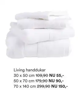 Hemtex Living handdukar 30 x 50 cm erbjuda