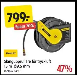 Jula Slangupprullare för tryckluft 15 m Ø9,5 mm, SEK 799 erbjuda