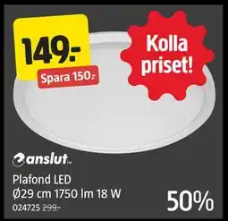 Jula Plafond LED Ø29 cm 1750 lm 18 W, SEK 149 erbjuda