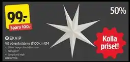 Jula Vit adventsstjärna Ø100 cm E14, SEK 99 erbjuda