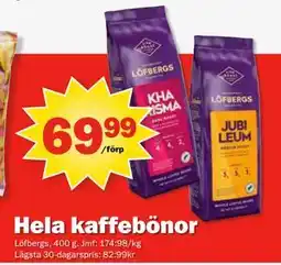 Pekås Hela kaffebönor, SEK 69.99 erbjuda