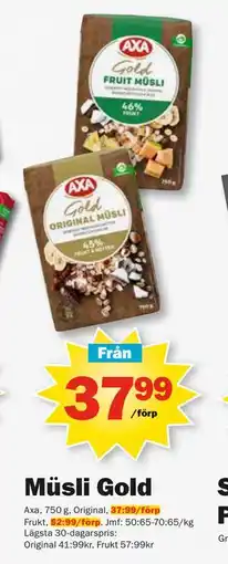 Pekås Müsli Gold erbjuda