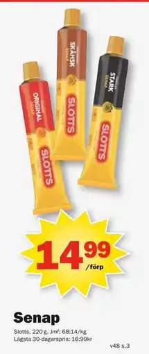 Pekås Senap, SEK 14.99 erbjuda