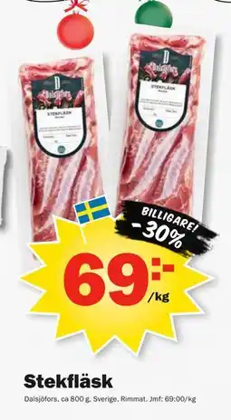 Pekås Stekfläsk, SEK 69 erbjuda
