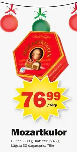 Pekås Mozartkulor, SEK 76.99 erbjuda