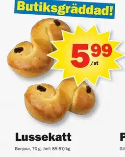 Pekås Lussekatt, SEK 5.99 erbjuda