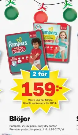 Pekås Blöjor, SEK 159 erbjuda