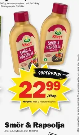 Pekås Smör & Rapsolja, Medlemspris erbjuda