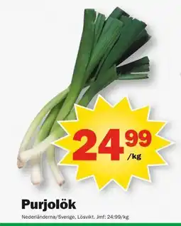 Pekås Purjolök, SEK 24.99 erbjuda