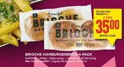 Willys BRIOCHE HAMBURGERBRÖD 4-PACK, Medlemspris erbjuda