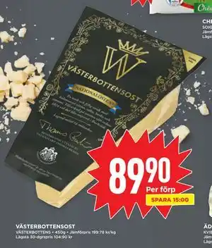 Willys VÄSTERBOTTENSOST, SEK 89.9 erbjuda