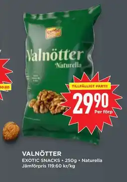 Willys VALNÖTTER, SEK 29.9 erbjuda