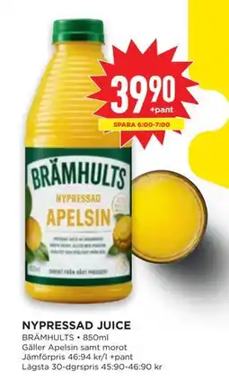 Willys NYPRESSAD JUICE, SEK 39.9 erbjuda