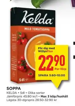 Willys SOPPA, Medlemspris erbjuda
