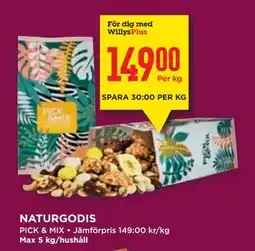 Willys NATURGODIS, Medlemspris erbjuda