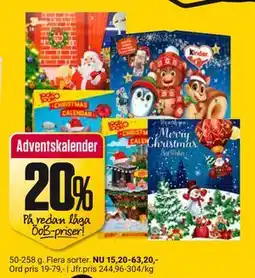 ÖoB Adventskalender erbjuda