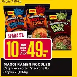 ÖoB MAGGI RAMEN NOODLES, SEK 49 erbjuda