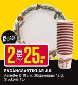 ÖoB ENGÅNGSARTIKLAR JUL, SEK 25 erbjuda