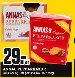 ÖoB ANNAS PEPPARKAKOR, SEK 29 erbjuda