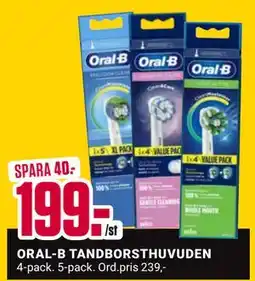 ÖoB ORAL-B TANDBORSTHUVUDEN, SEK 199 erbjuda