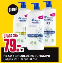 ÖoB HEAD & SHOULDERS SCHAMPO, SEK 79 erbjuda