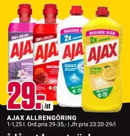 ÖoB AJAX ALLRENGÖRING, SEK 29 erbjuda