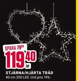 ÖoB STJÄRNA/HJÄRTA TRÅD, SEK 119.4 erbjuda