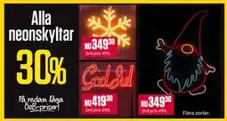 ÖoB Alla neonskyltar erbjuda