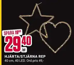 ÖoB HJÄRTA/STJÄRNA REP, SEK 29.4 erbjuda