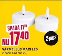 ÖoB VÄRMELJUS MAXI LED, SEK 17.4 erbjuda