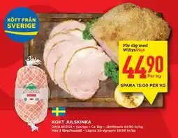 Willys Hemma KOKT JULSKINKA, Medlemspris erbjuda