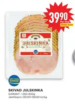 Willys Hemma SKIVAD JULSKINKA, SEK 39.9 erbjuda
