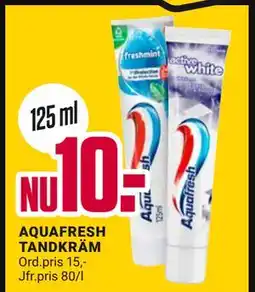 ÖoB AQUAFRESH TANDKRÄM, SEK 10 erbjuda
