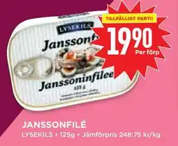 Willys Hemma JANSSONFILÉ, SEK 19.9 erbjuda