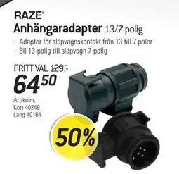 thansen Anhängaradapter, SEK 64.5 erbjuda