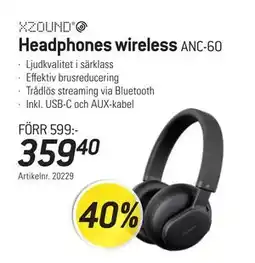 thansen Headphones wireless, SEK 359.4 erbjuda