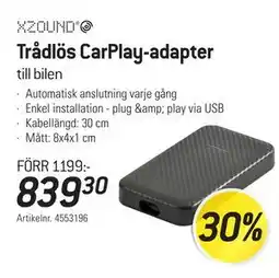 thansen Trådlös CarPlay-adapter, SEK 839.3 erbjuda