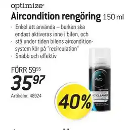 thansen Aircondition rengöring., SEK 35.97 erbjuda