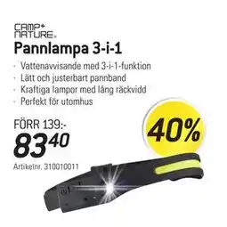 thansen Pannlampa 3-i-1, SEK 83.4 erbjuda