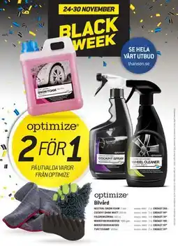 thansen 2 FÖR 1 PÅ UTVALDA VAROR FRÅN OPTIMIZE erbjuda