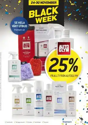 thansen 25% PÅ ALLT FRÅN AUTOGLYM erbjuda